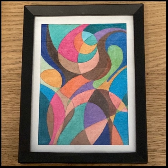 🎉HOST PICK🎉 Framed Original 5 x 7 artwork called “The Dance” NWOT - Picture 2 of 5